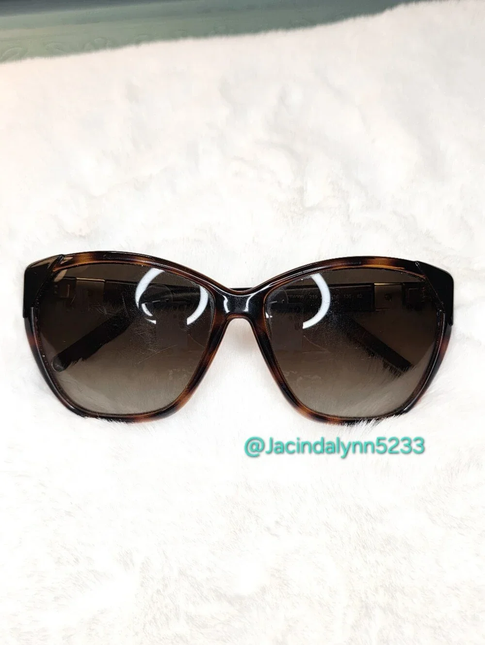 Chloe Havana Cat Eye Sunglasses Brown Tortoiseshell Frames  **SCRATCHED LENSES**